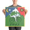 Albert Hofmann Bicycle trip 1943 blotter Photo paper poster