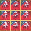 Blotter Art Albert Hofmann RED Bike Ride 1943-1995 9 panels- UK