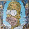 Blotter Art Homer Simpson by Randal Roberts - US