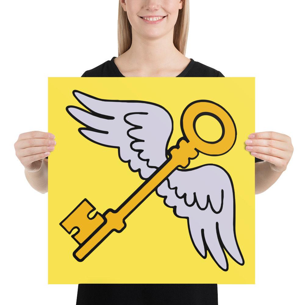 Flying keys Yellow single hit Poster Flying keys Yellow single hit Poster