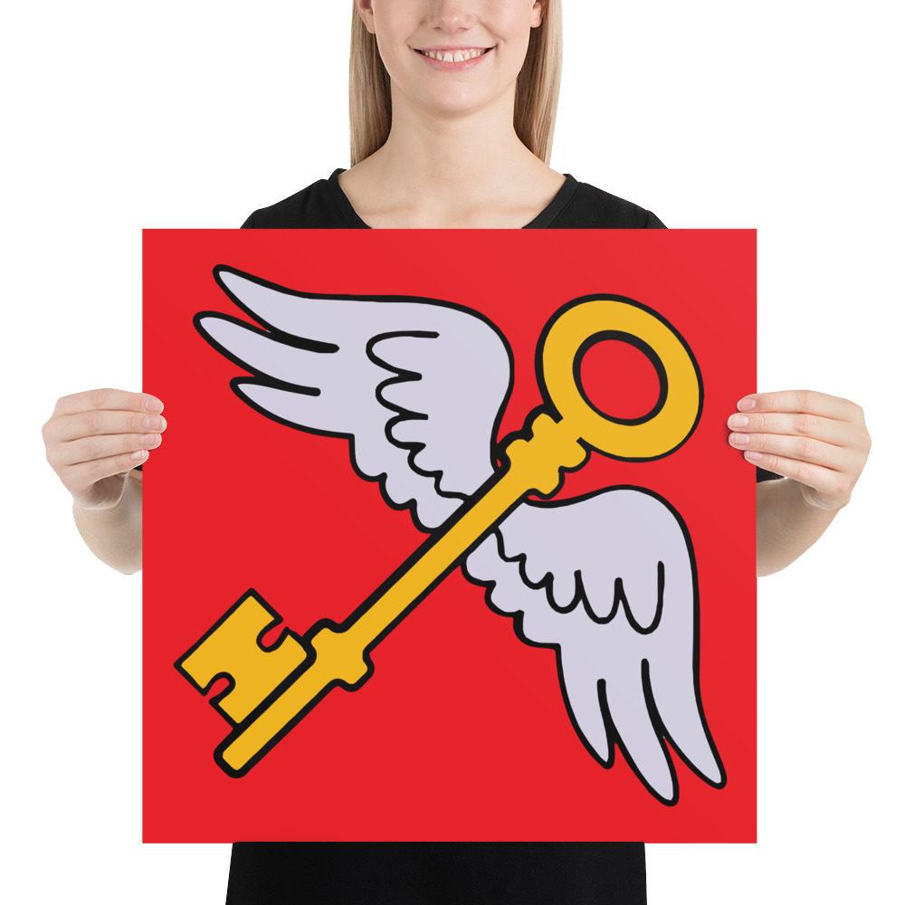Flying keys Red single hit Poster Flying keys Red single hit Poster