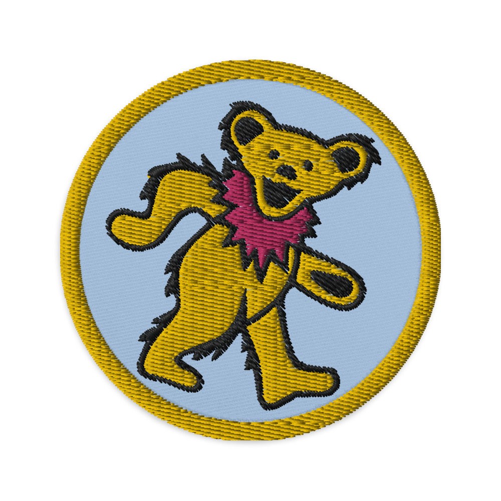 Patch brodé LSD Blotter Art Dancing Bear Yellow Patch brodé LSD Blotter Art Dancing Bear Yellow – Image 10