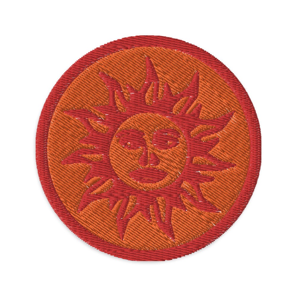 Patch brodé LSD Orange Sunshine Sungod 3 Patch brodé LSD Orange Sunshine Sungod 3