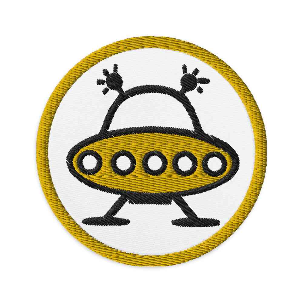 Patch brodé LSD Blotter Art Vintage UFO Yellow Patch brodé LSD Blotter Art Vintage UFO Yellow