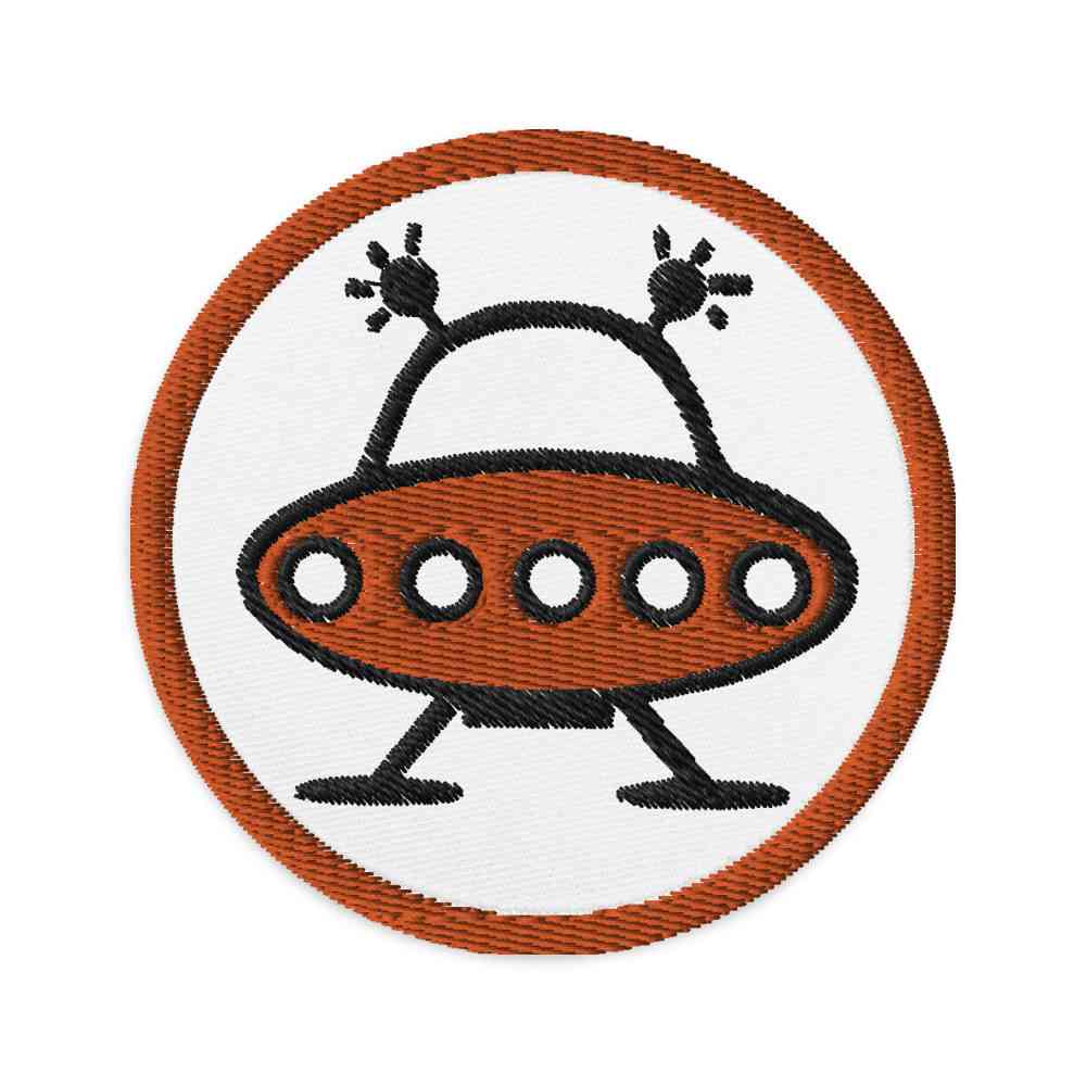 Patch brodé LSD Blotter Art Vintage UFO Orange Patch brodé LSD Blotter Art Vintage UFO Orange