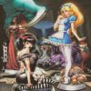 Blotter Art Alice plays chess Blotter Art Alice plays chess