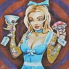Blotter Art Alice drink me eat me Blotter Art Alice drink me eat me