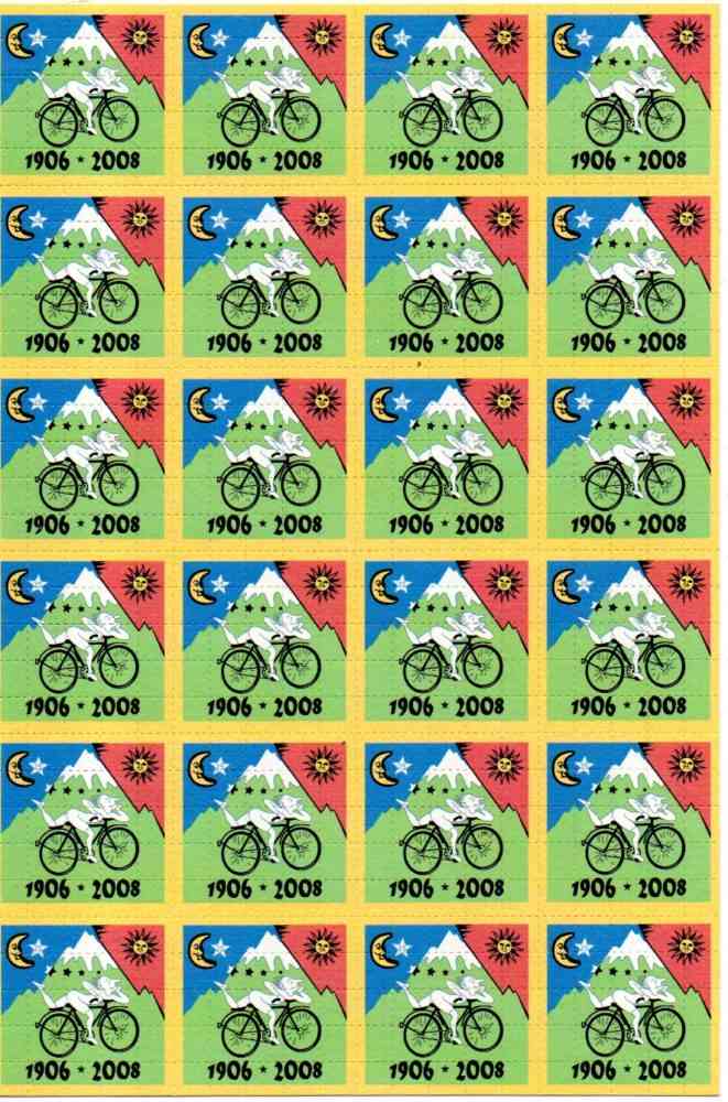 Blotter Art Bike Ride OMs 08 24 panel double sided Blotter Art Bike Ride OMs 08 24 panel double sided