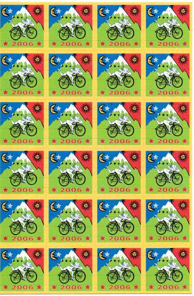 Blotter Art Bike Ride 2006. 24 panel double sided Blotter Art Bike Ride 2006. 24 panel double sided