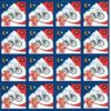 Blotter Art Bike Ride 2010 24 panel Blotter Art Bike Ride 2010 24 panel