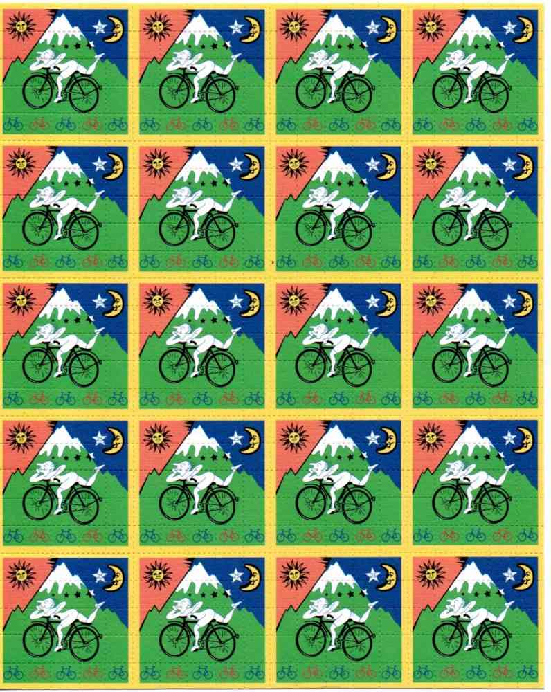 Blotter Art Bike Ride Classic small bikes reversed Blotter Art Bike Ride Classic small bikes reversed