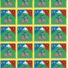 Blotter Art Bike Ride Cpt. America Blotter art Bike ride Cpt. America