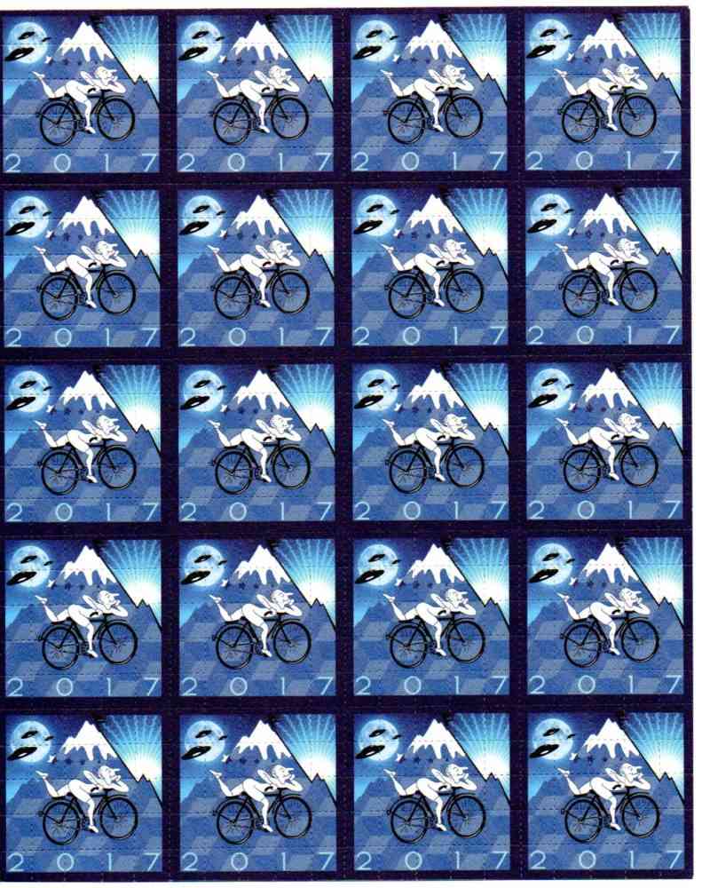 Blotter Art Bike Ride 2017 Double Sided Blotter Art Bike Ride 2017 Double Sided