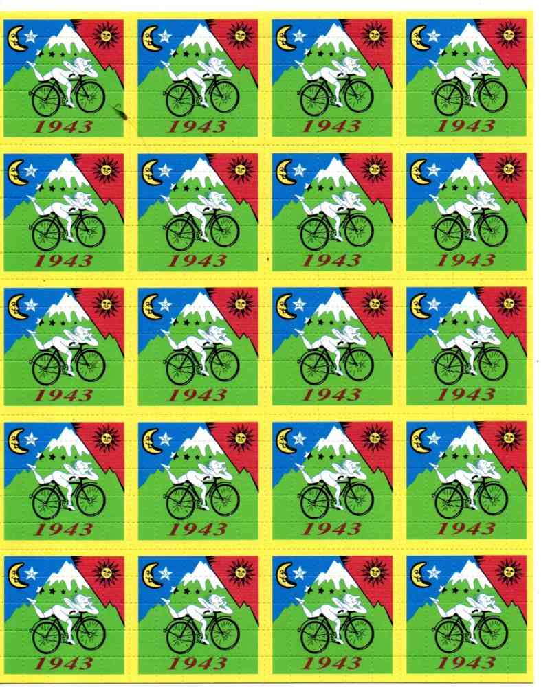 Blotter Art Bike Ride 1943 Blotter Art Bike Ride 1943