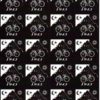 Blotter Art Bike Ride 1943 black