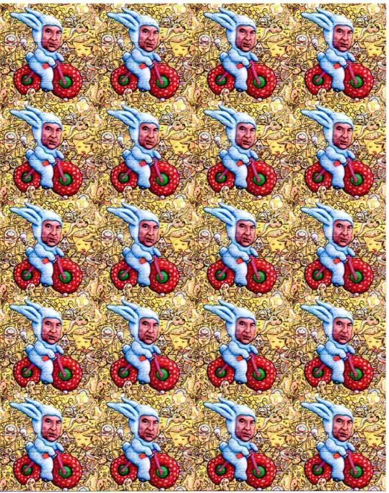 Blotter Art Bike Ride Hofmann Bunny Double Sided Blotter Art Bike Ride Hofmann Bunny Double Sided