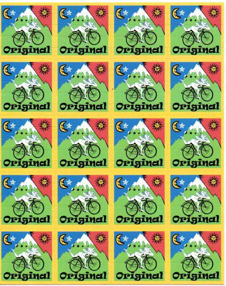 Blotter Art Bike Ride Original Double sided Blotter Art Bike Ride Original Double sided
