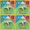 Blotter Art Bike Ride 2000 4 panel Blotter Art Bike Ride 2000 4 panel